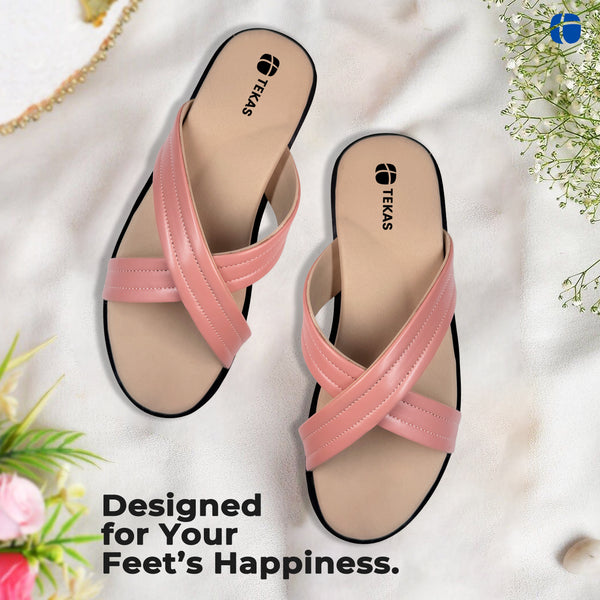 Tekas Trexxy Pink women's Ortho footwear for flat feet with arch support