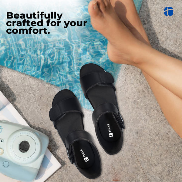 Tekas Active stride women's ortho sandles for Flat Feet with arch support